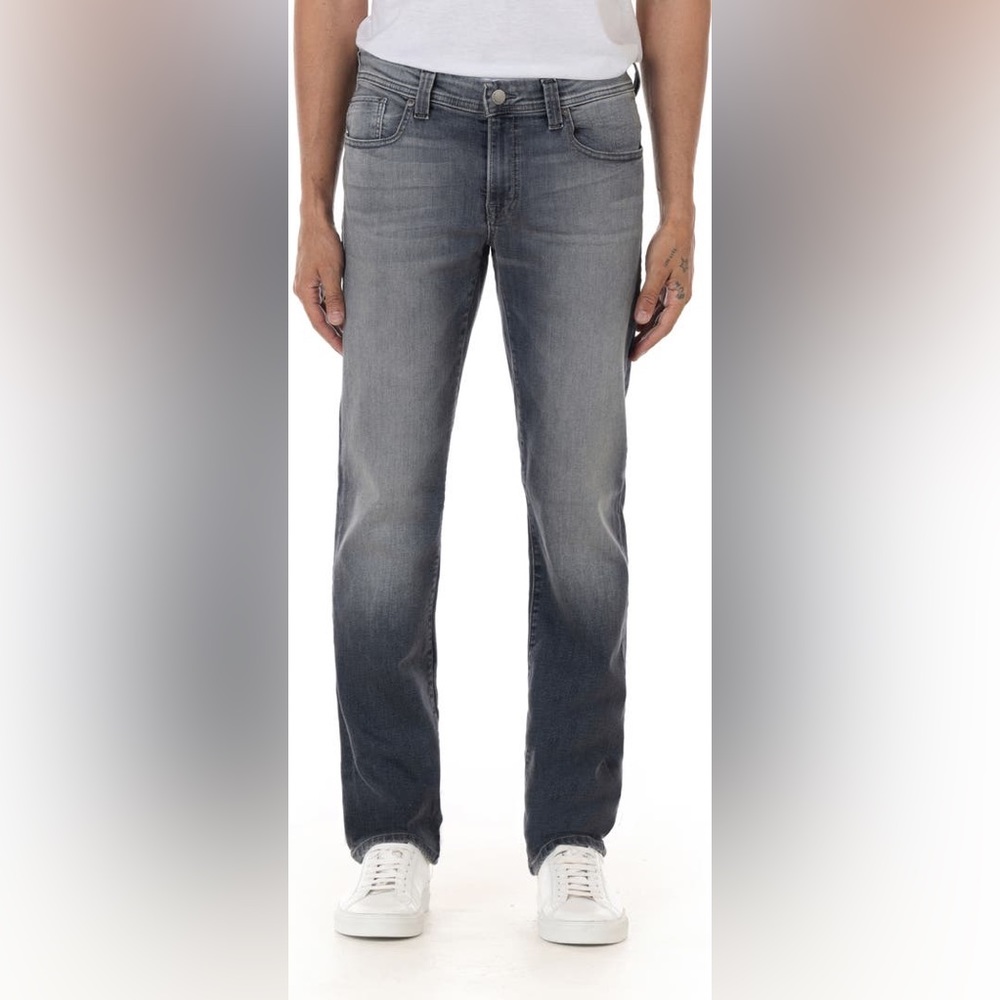Fidelity Denim Jimmy Slim Straight Leg Jeans in Black Work